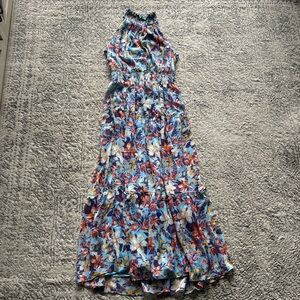 Taylor Floral Chiffon Halter Dress